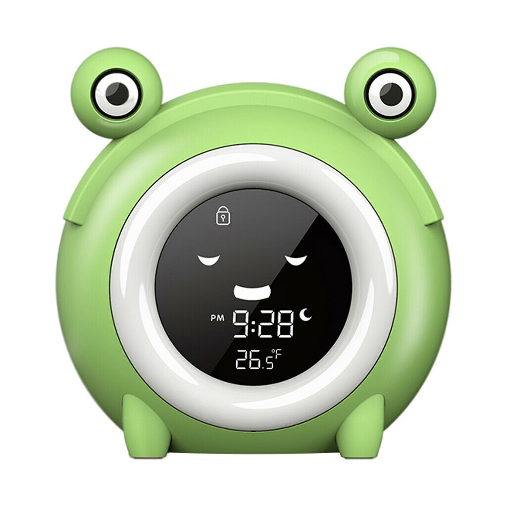 Kids Alarm Clock Child Sleep Trainer 12/24H Sound Machine Bedside Decoration