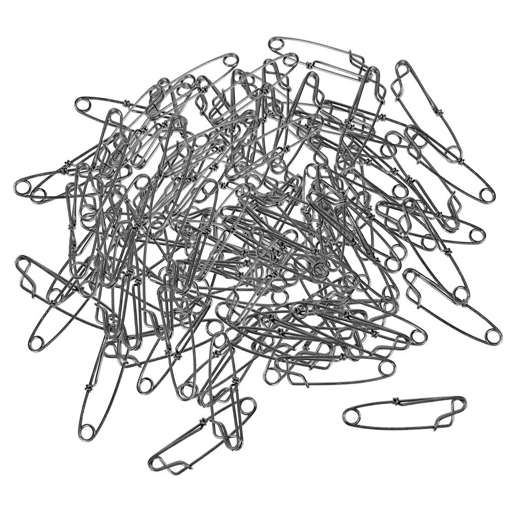 100x Long Line Snap Clips Branch Hanger Snap Float Line Fishing Connectors