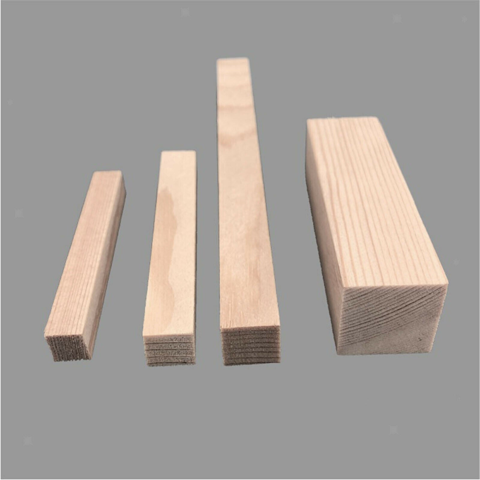100pcs/set Unfinished Wood Pieces Wooden Sticks Poles DIY Projects Craft