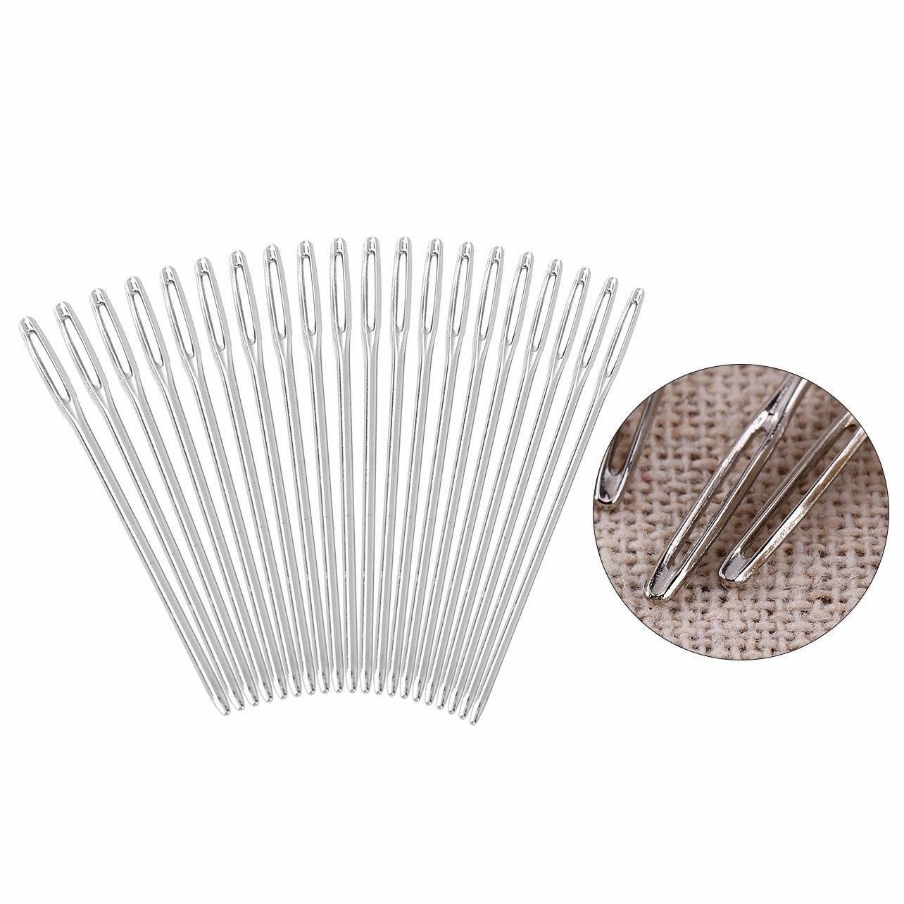 20Pcs/Bag Knitter Wool Needles Large Eye For Threading Darning Sewing Embroidery