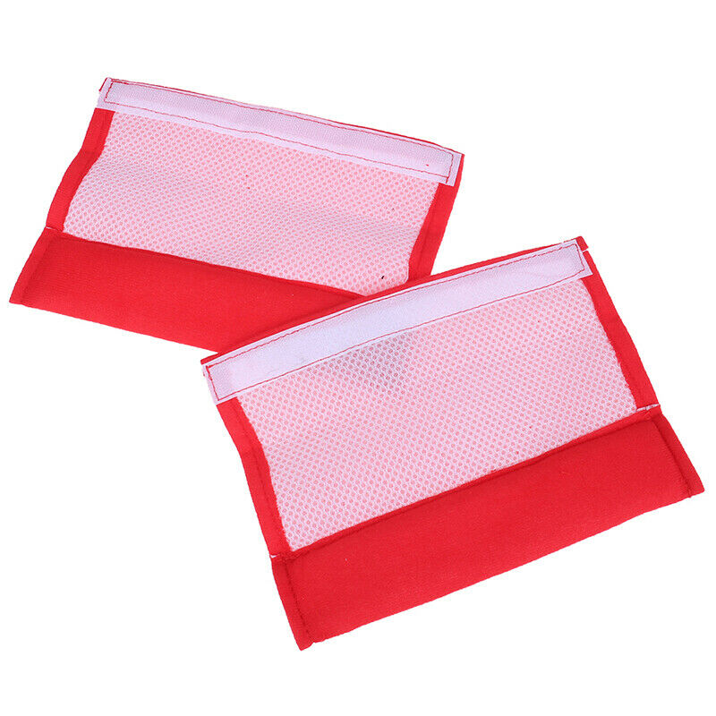 2 Pcs Red Car Seat Belt Shoulder Safety Pads Cover Comfortable Cushion FT.l8