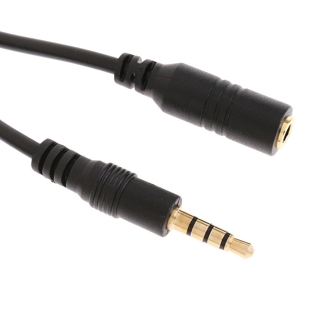 2X 2m Extension Cable for Smartphone Mic Microphone Female to Male