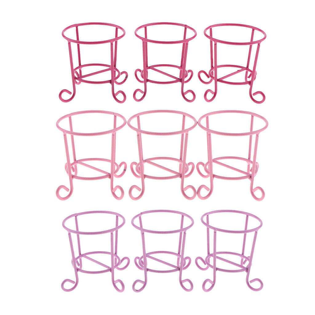 3pcs Lovely Cute Makeup Sponge Blender Powder Puff Holder Stand Rack Red