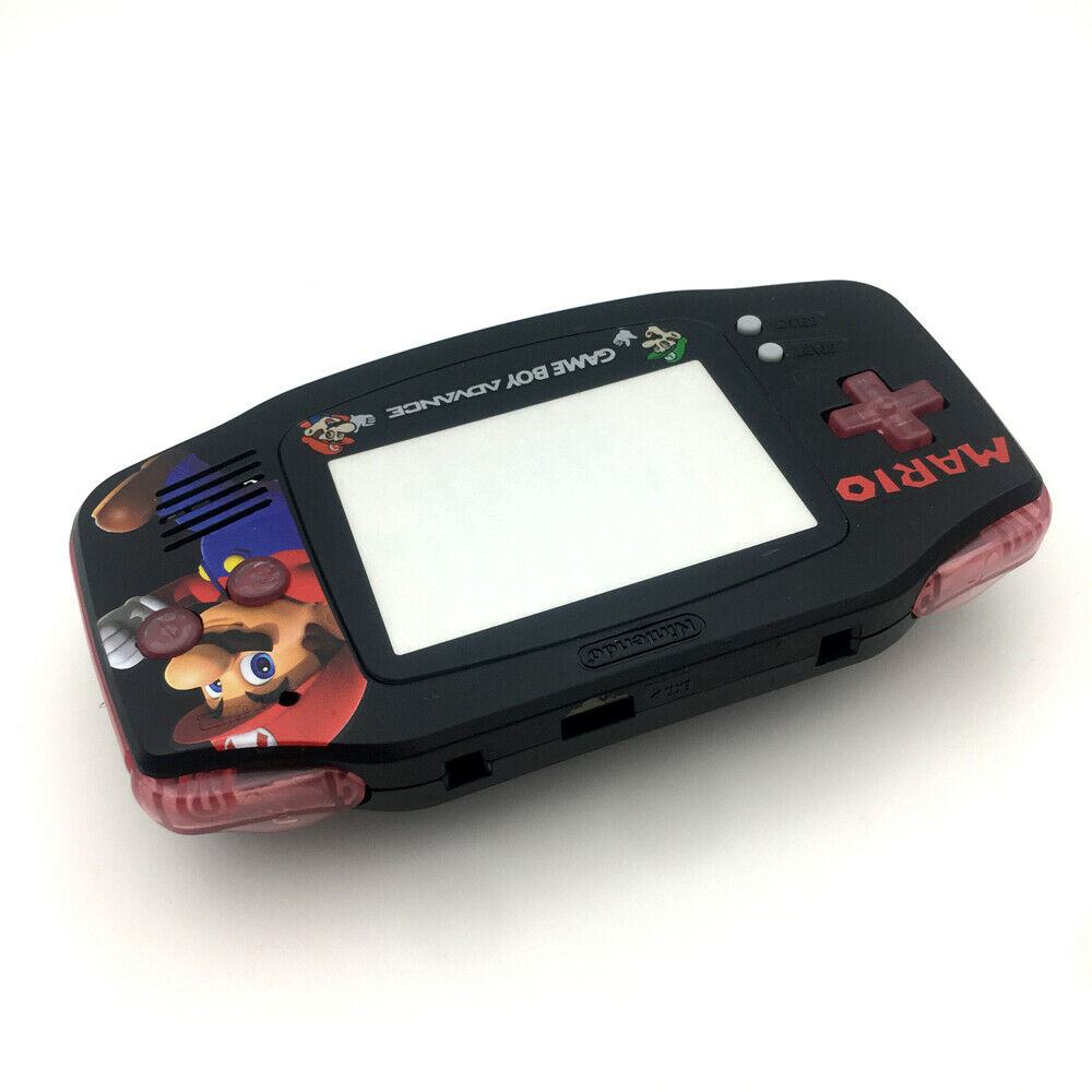 Super Mario 2 Black Housing Shell case Cover For Game Boy Advance GBA Console