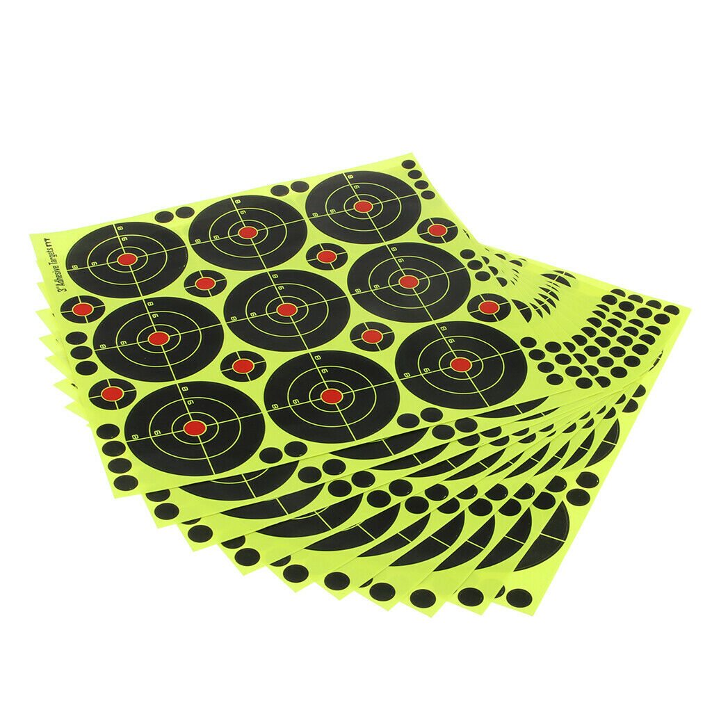 90pcs Shooting Targets Reactive Splatter Dia. 8cm Adhesive Paper Target