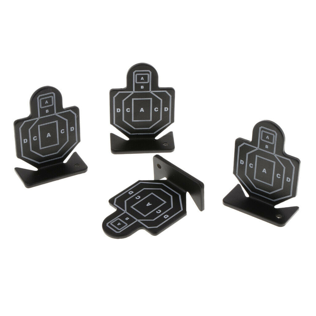 4pcs Heavy Duty Steel  Target Mini Silhouette Practice Target 7x5cm