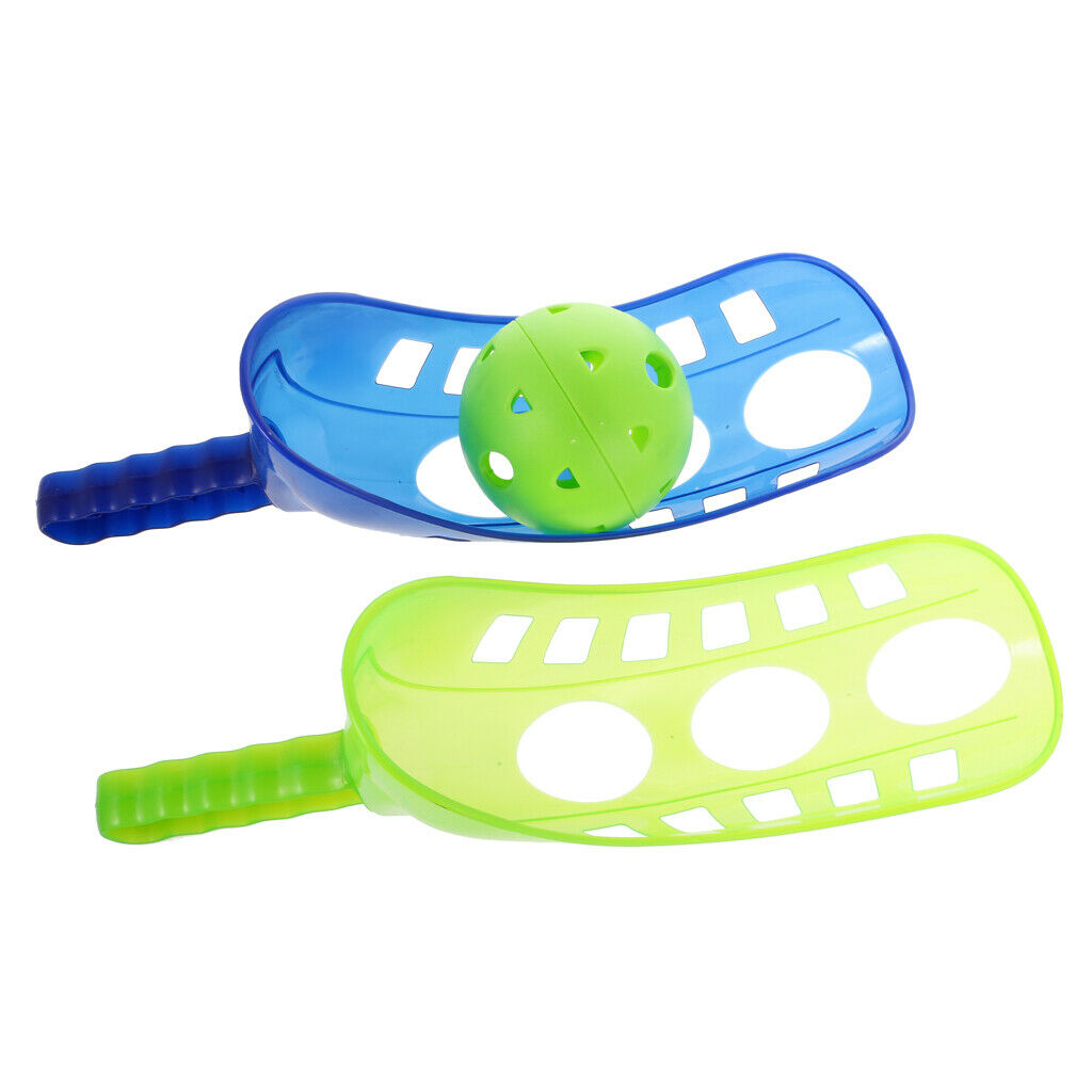 2 Set Garden Beach Toss Throw Catch Scoops Ball Shoot Toys Set Party Family