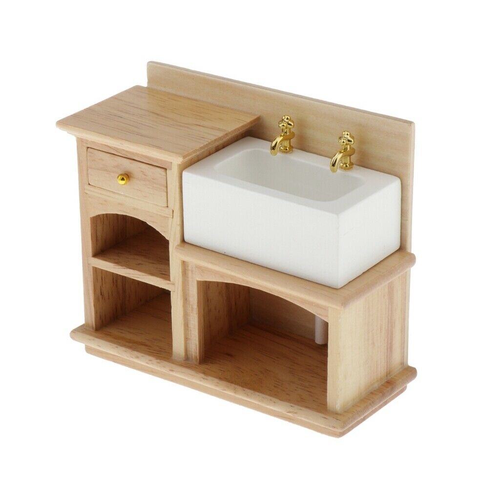Traditional Wooden Basin Sink Cabinet for Bathroom Kitchen Accessories