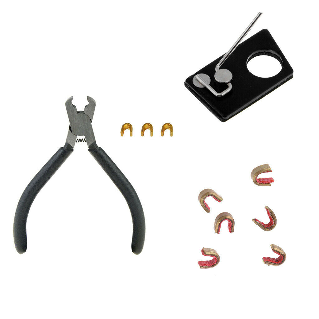 1 Set Nocking Buckle Pliers with Nocks & Arrow Rest Bow Tools Target Hunting