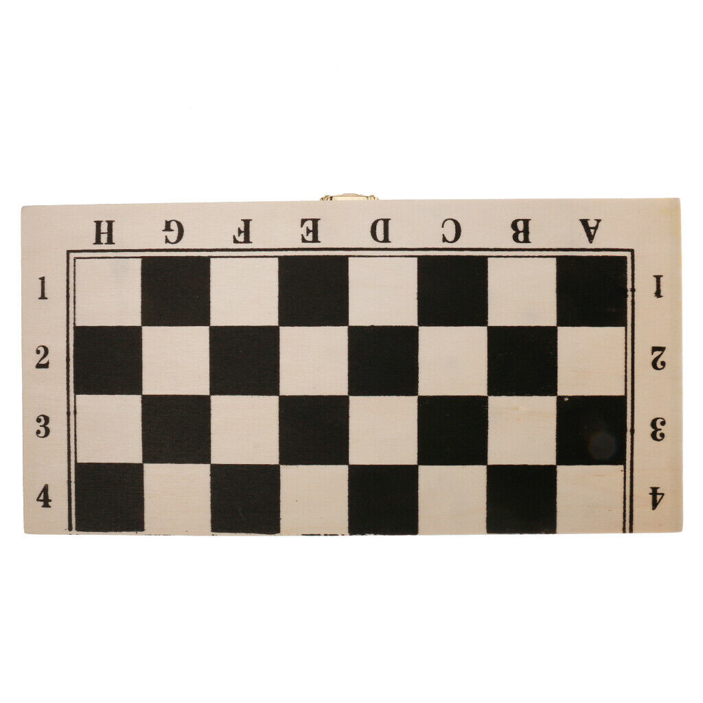 Premium Wood International Chess Checkers Set for Children Board Game 29.5cm
