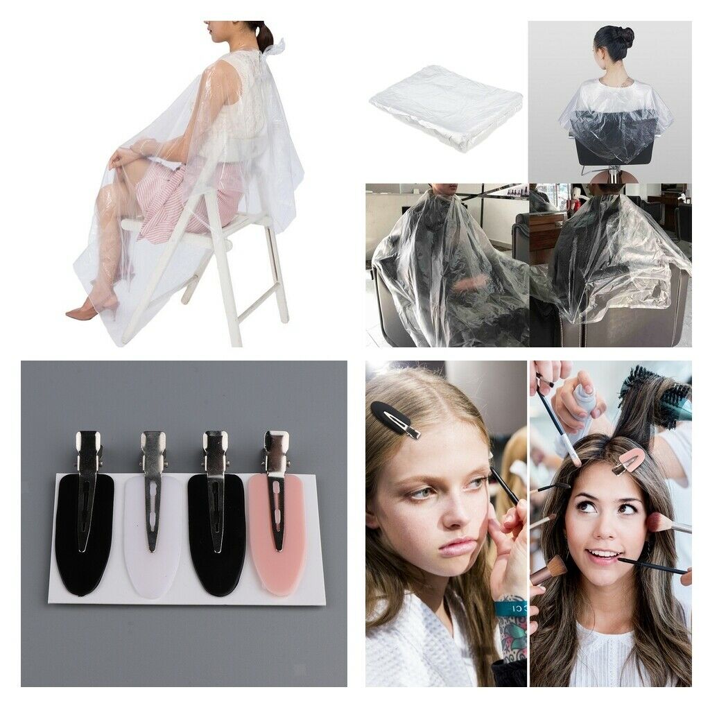 100x L Disposable Hair Cutting Cape Barber Capes Cloth 130X90cm +Free Gifts