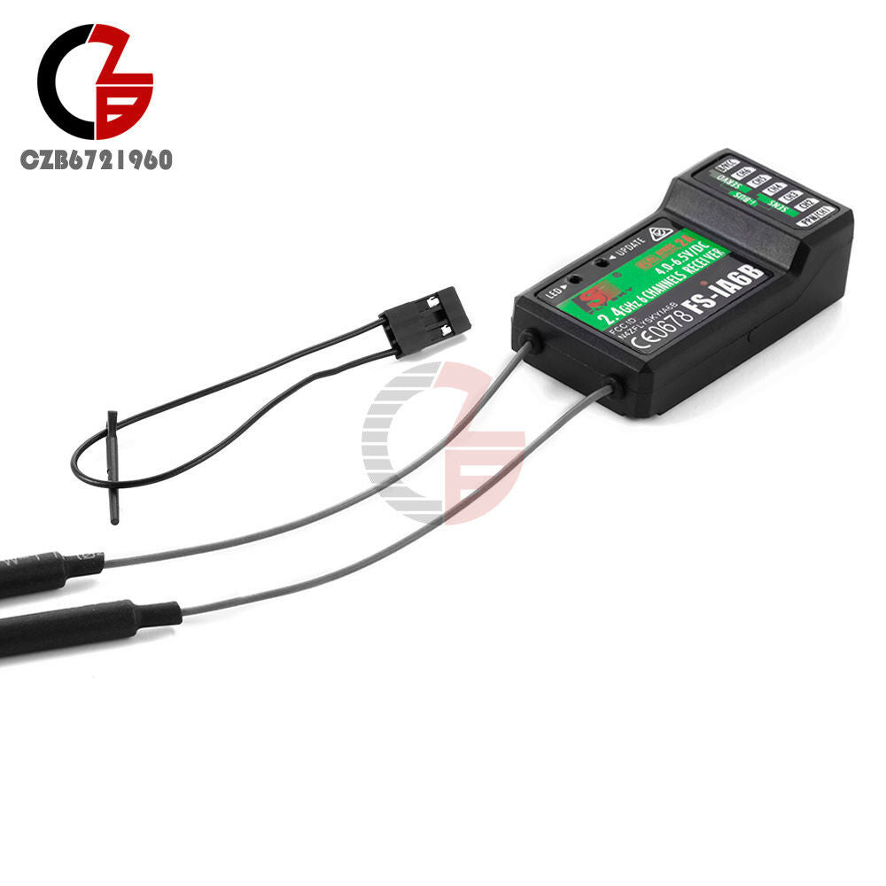Flysky FS-iA6B 2.4G 6CH Receiver PPM Output per i4 i6 i10 GT2 Transmitter RC285