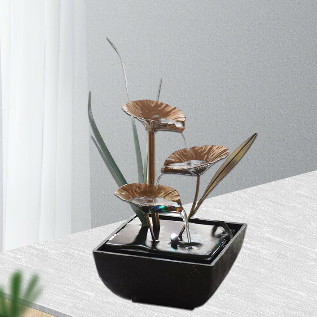 Indoor Fountain Tabletop Water Fountain Fortune Feng Shui Ornaments Landscaping