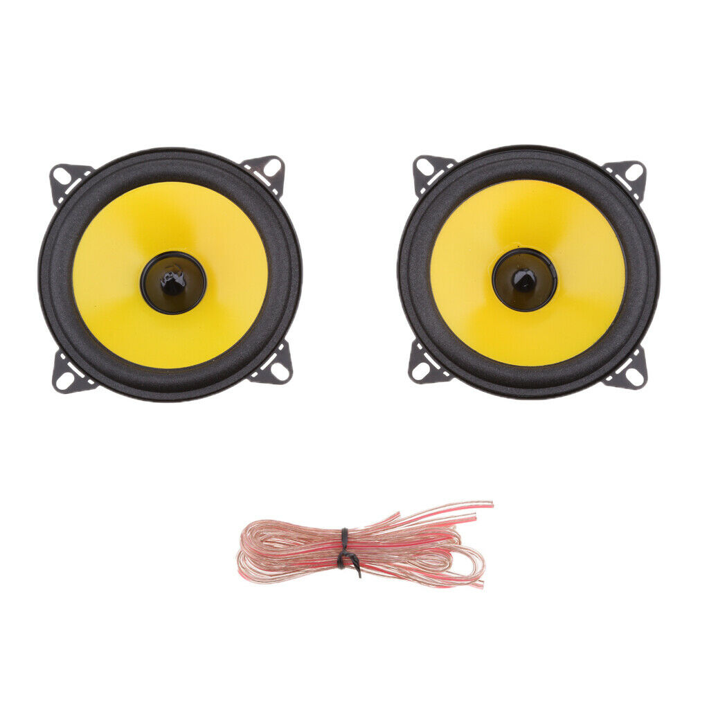 2 Pieces Replacement Coaxial Car Automotive Audio Speaker 4'' 60w 2-way