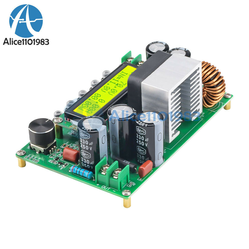 DPX800S DC-DC NC CV CC Booster Module CNC Boost DC12V-120V 0-15A Adjustable MPPT