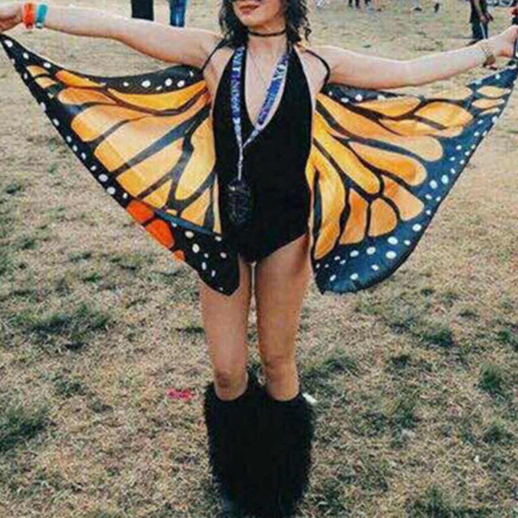 Butterfly Wings Tapestry Beach Boho Shawl Bikini Cover Up Towel Yoga Mat #5