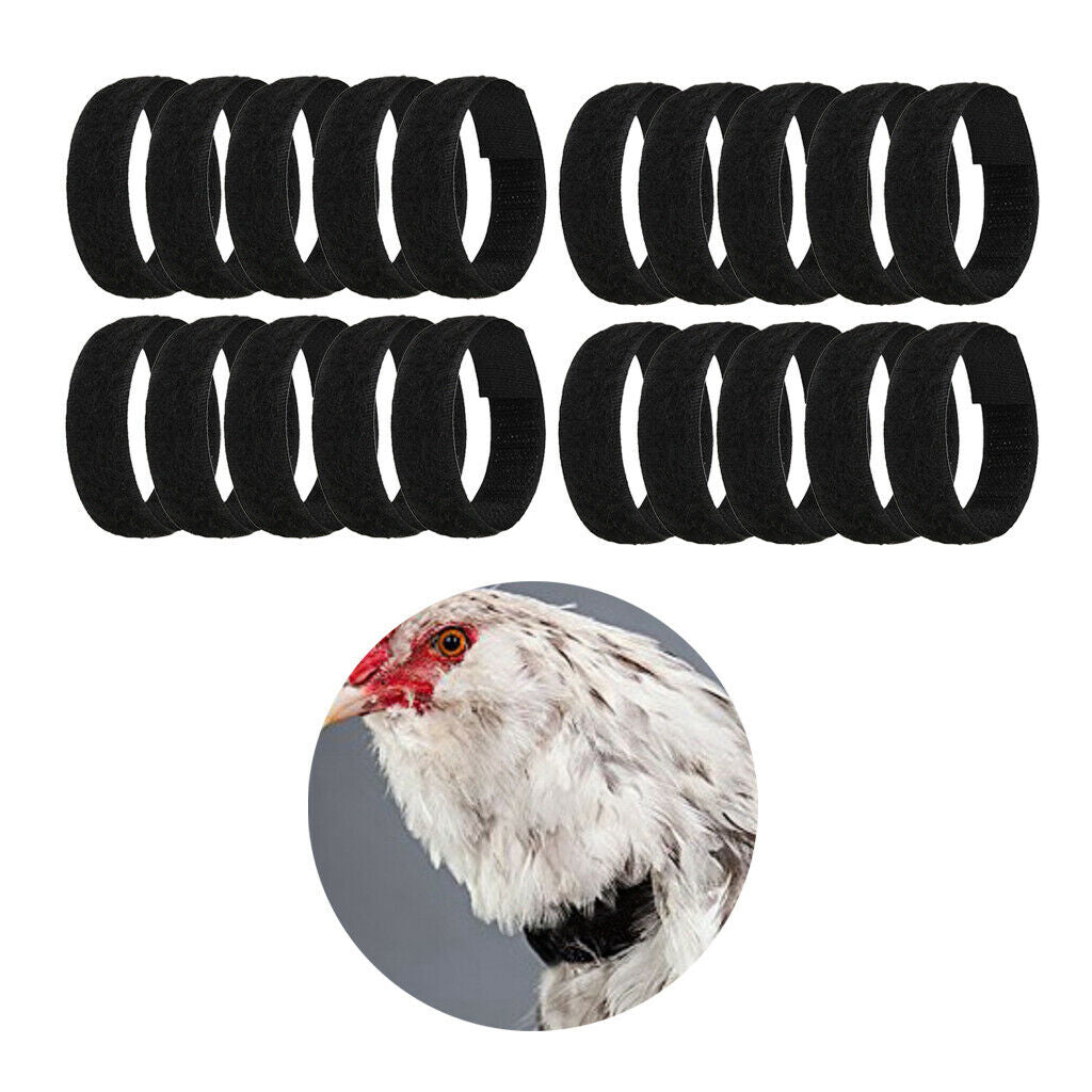 20Pieces Chicken Collar Prevent Chicken from Screaming For Chicken Goose