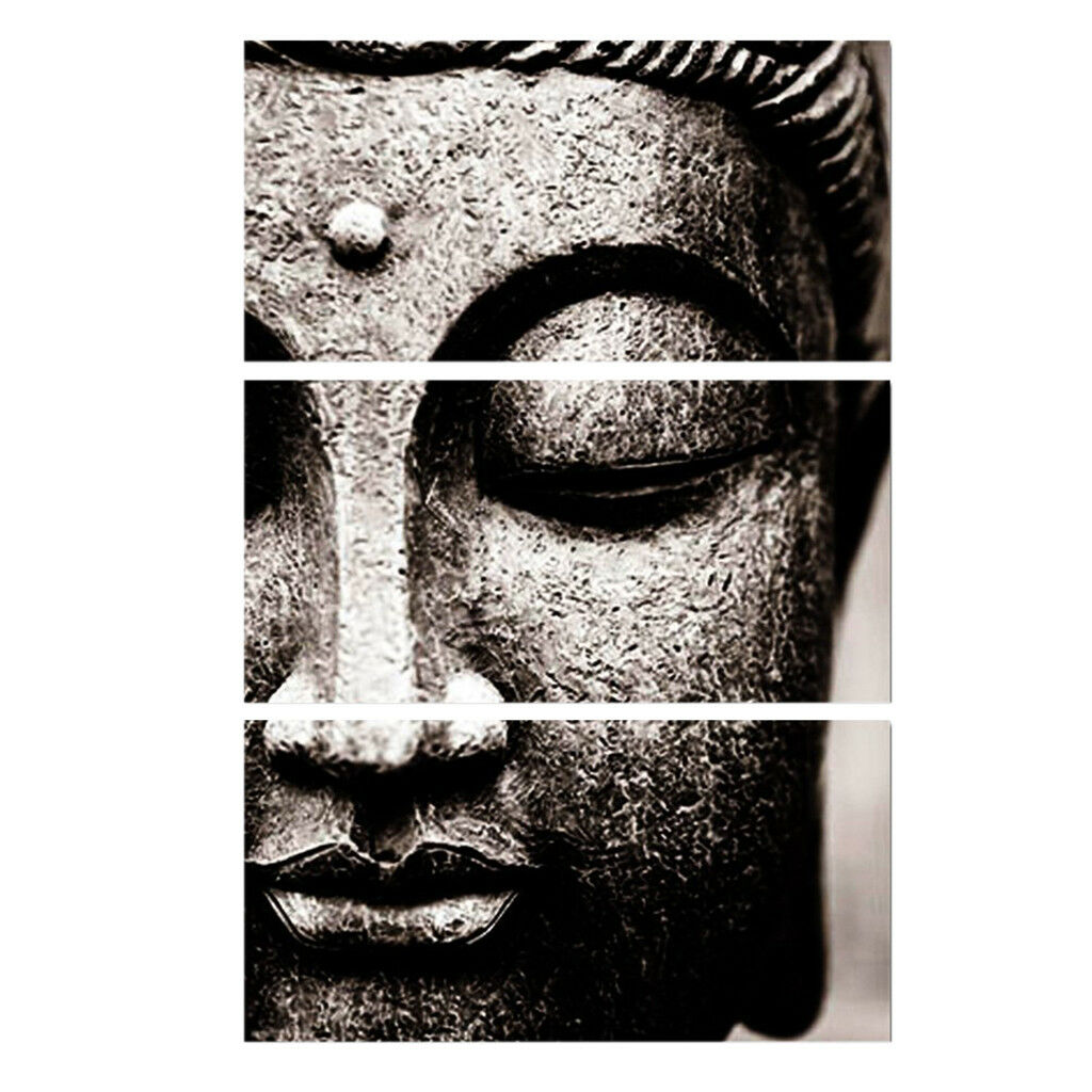 3 pieces Modern Canvas Prints Artwork Painting Picture Wall Decor Buddha B-S