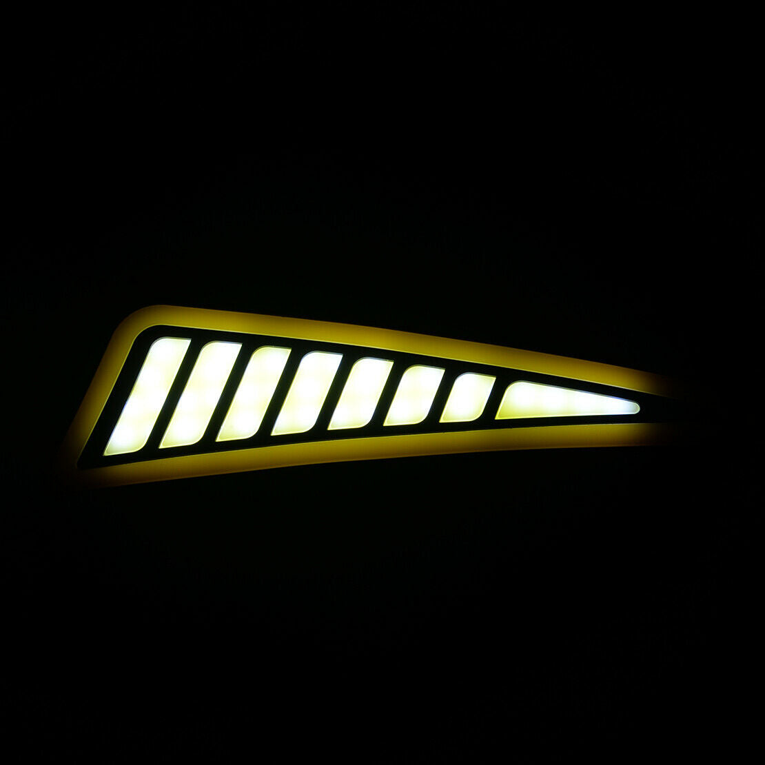2x Car LED Bumper Strip Daytime Running Light DRL White/Amber Turn Signal Light