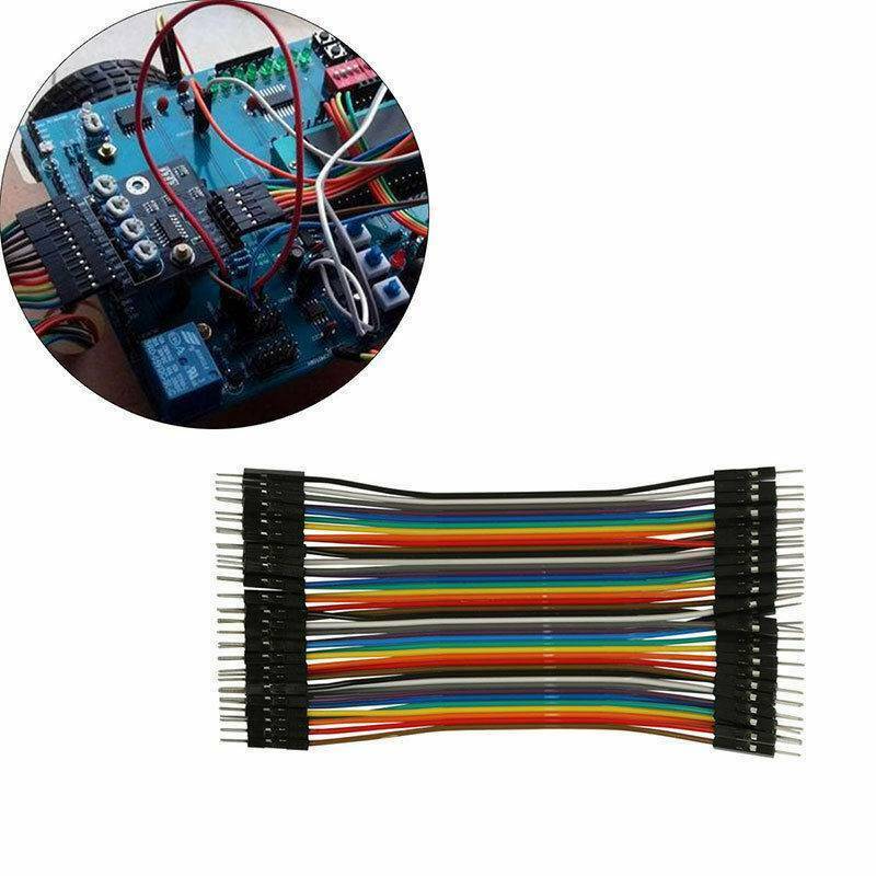 New 40pcs/set 20cm 2.54mm Cable Wire Jumper Male To Male For Arduino Breadboard