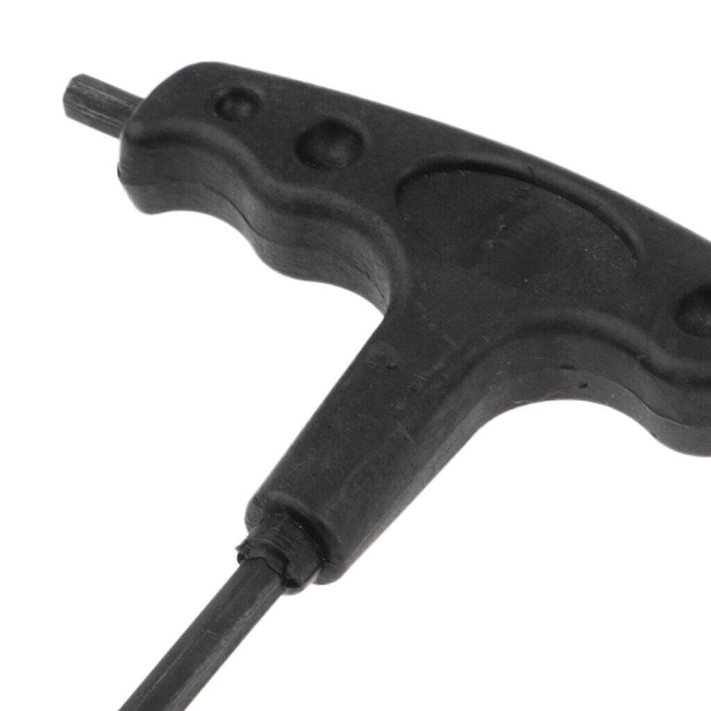 Inline Skates T Handle Wrench Hexagon Spanner Inline Skate Tool Kit Black