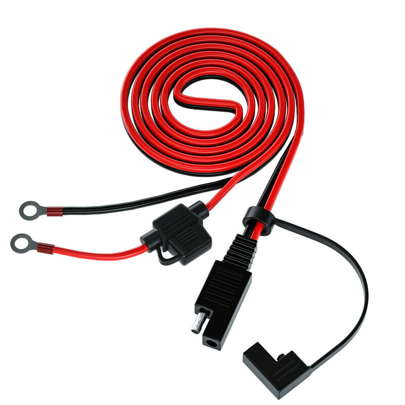 140CM 16AWG SAE to O Ring Cord 12-24V SAE Connect Cable Adapter Battery Charging