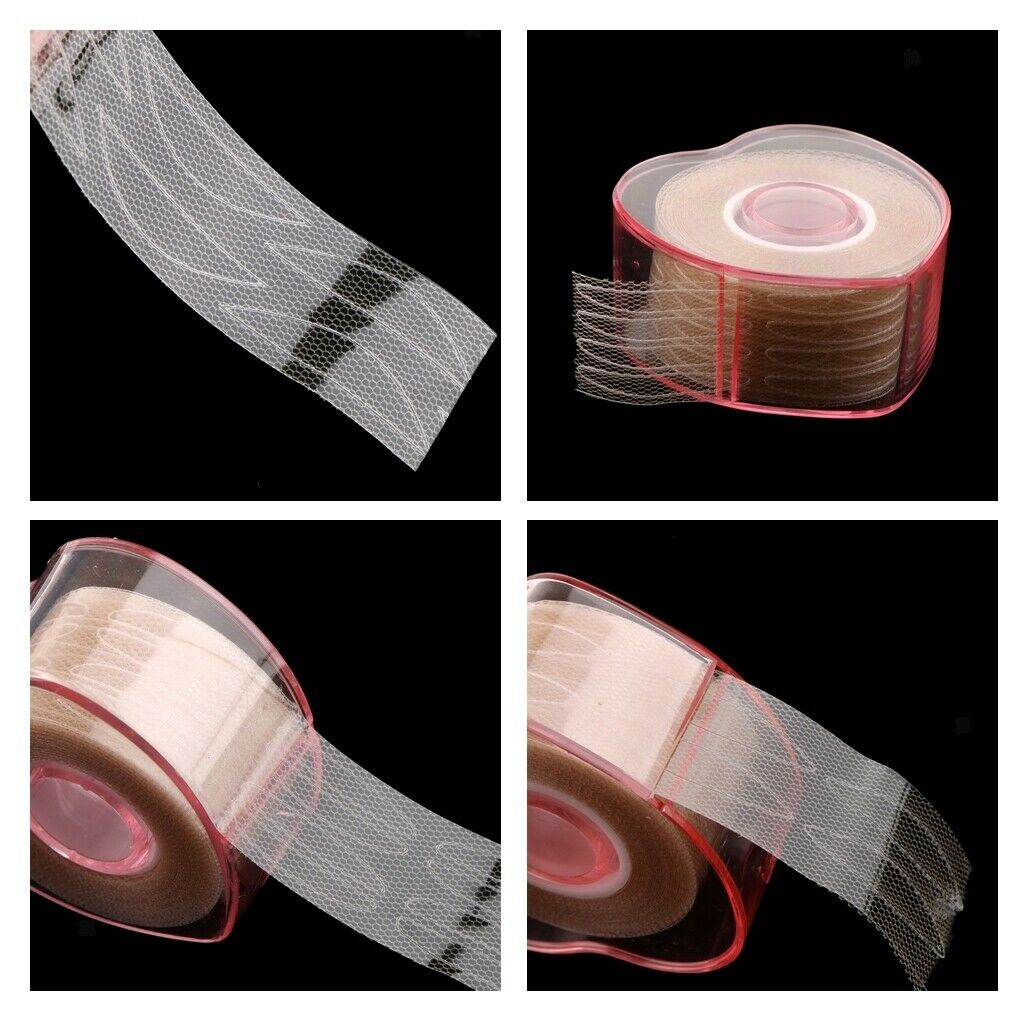 4 Pieces Lace Makeup Eyelid Paste Big Eye Decoration Fiber Eyelid Lift Tapes