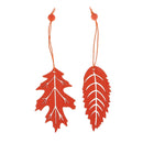 10 Pieces Wooden Animal Leaf Hanging Pendant for Christmas Tree Decorations