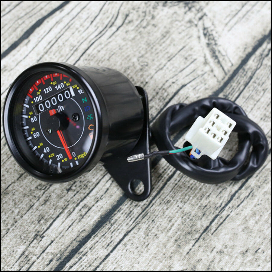 Mechanical odometer speedometer KM/H MPH W/Gear High Beam Headlight Turn Signal