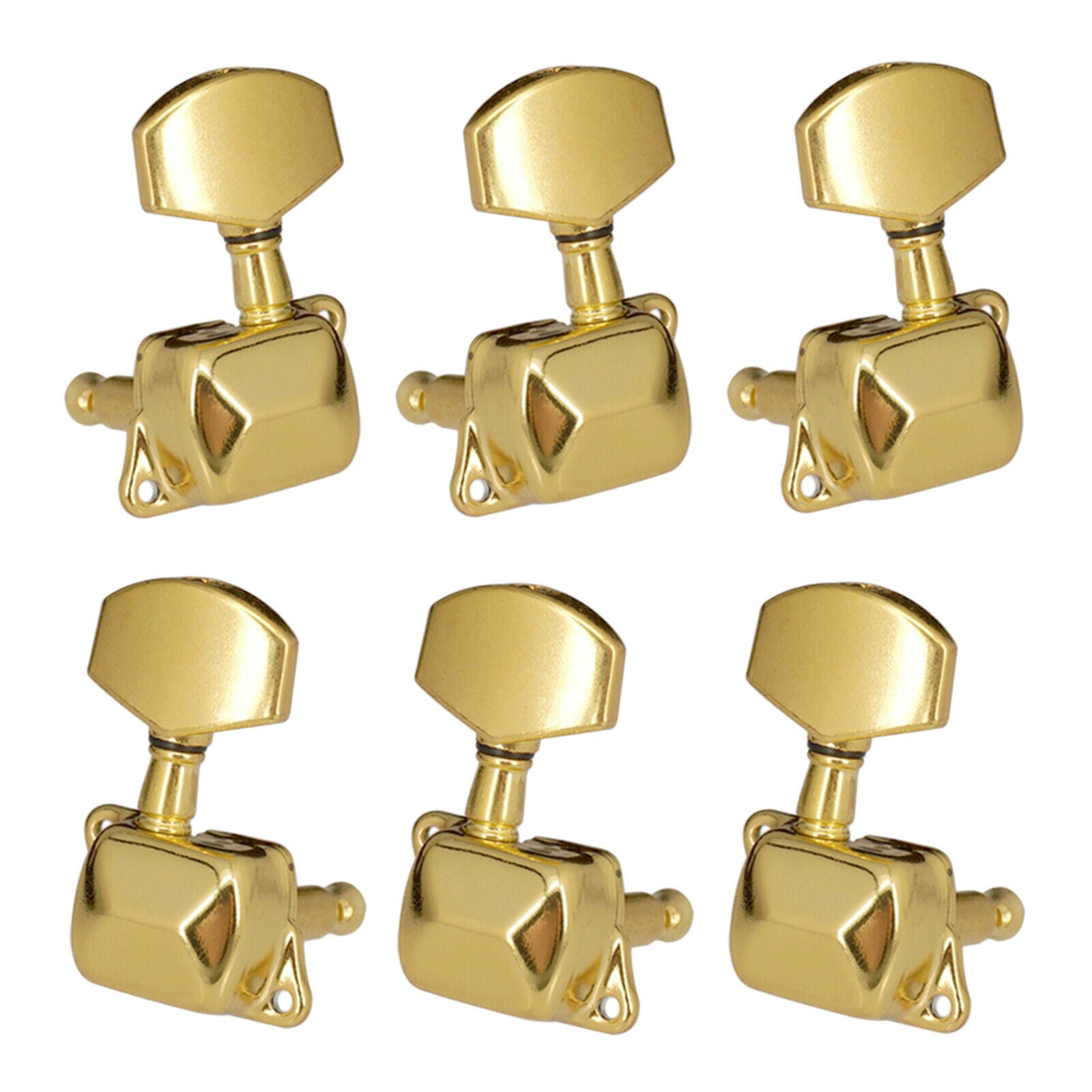 6Pcs Enclosed Guitar Tuning Pegs Machine Heads for Folk Acoustic Guitars Accs