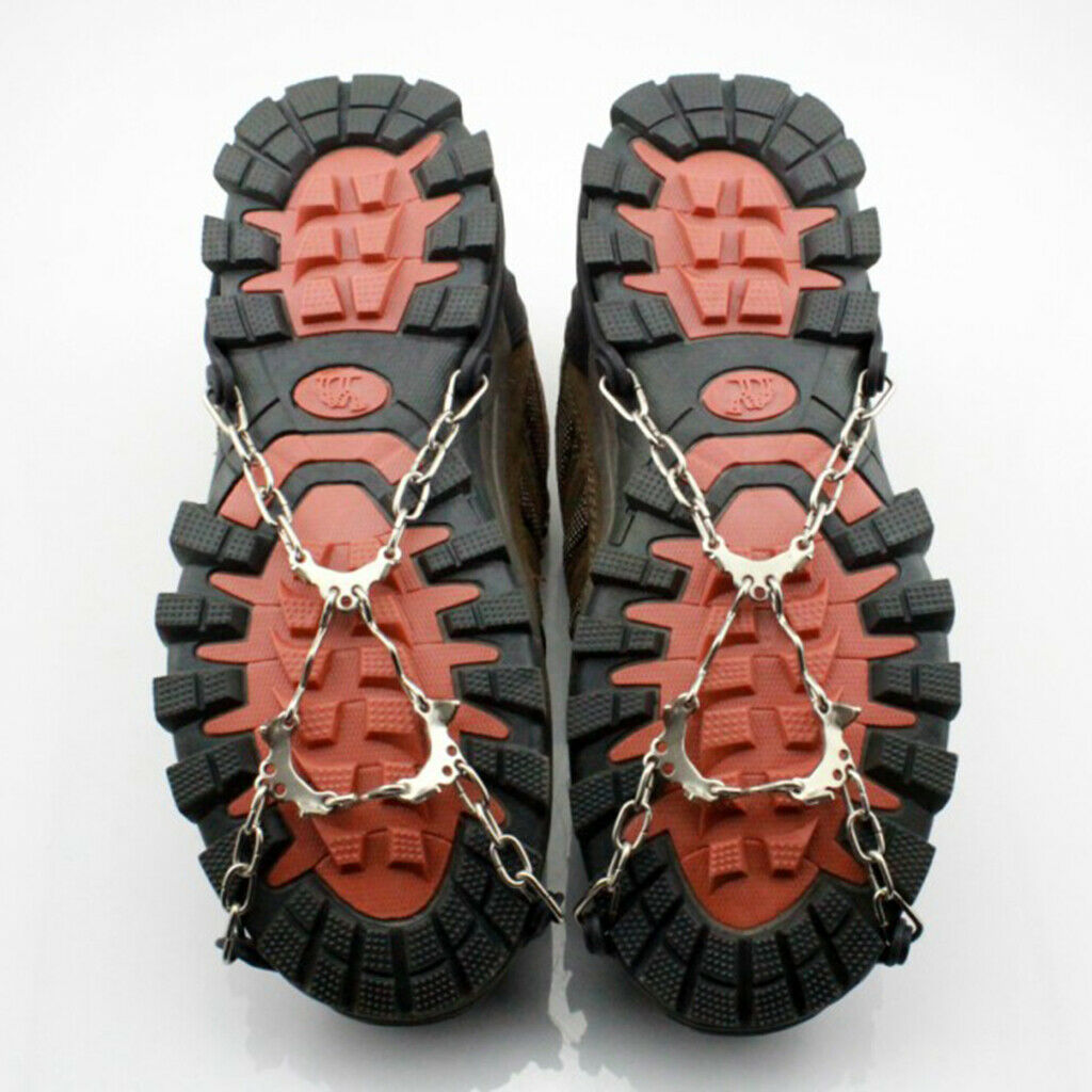 2 Pairs 6 Non- Grips for Snow Sleds Ice Crampon Traction Walk Cleats