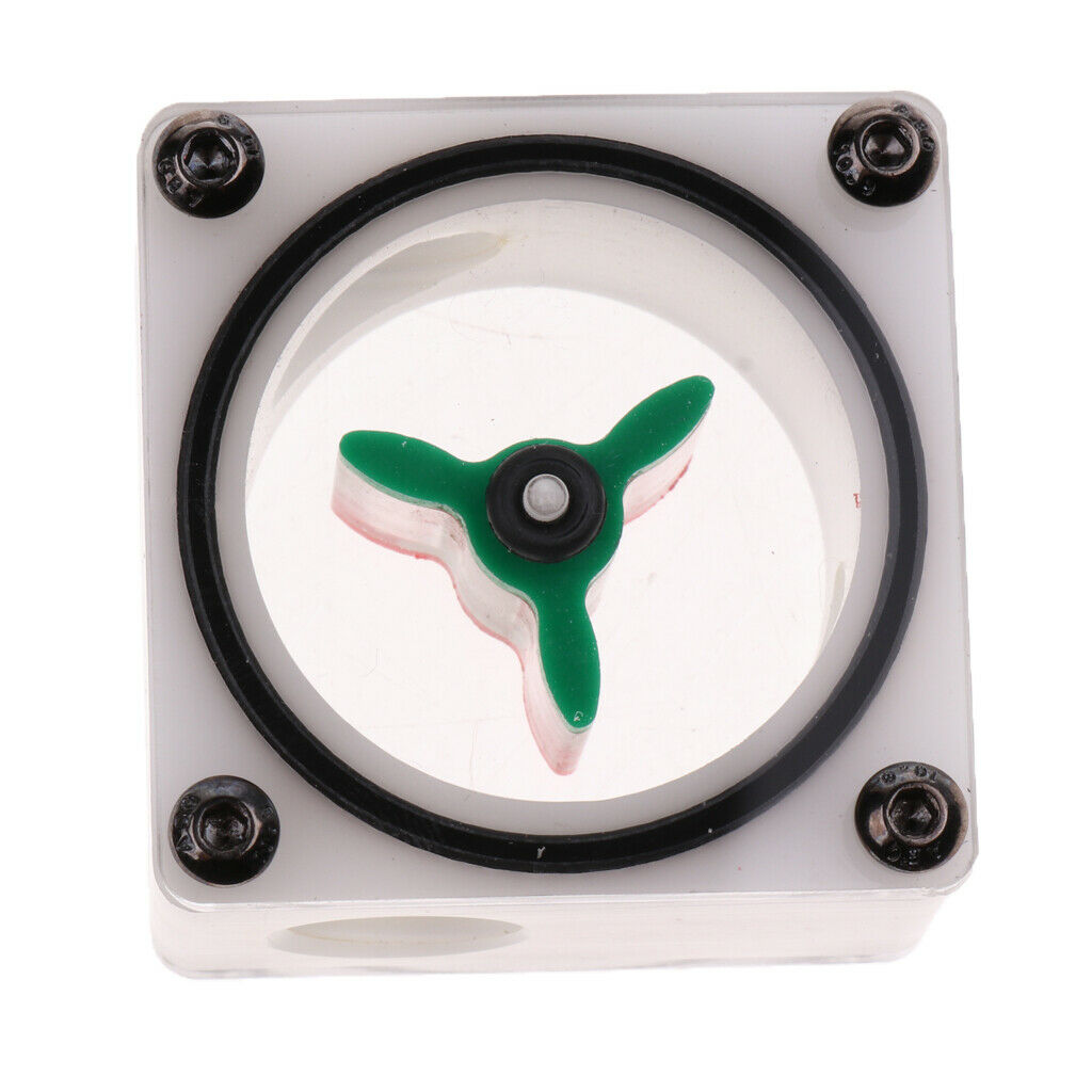 Flow Meter Indicator G1/4 Threaded 3Impeller for PC Computer Water Cooling#2
