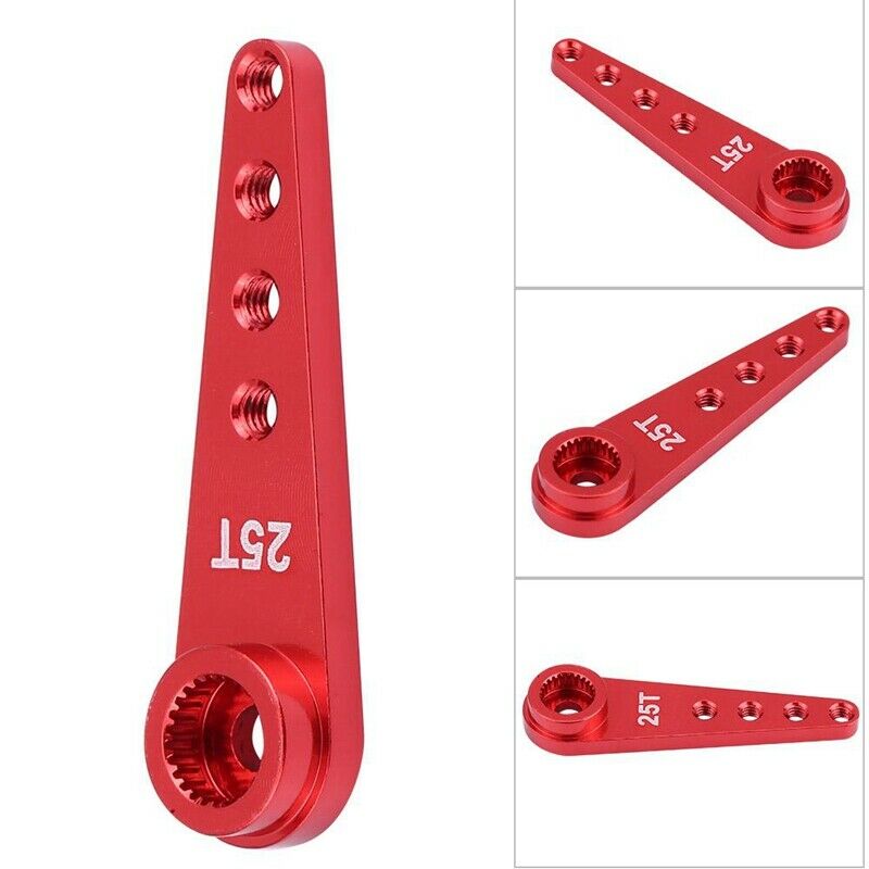 Alloy WPL1627R Upgrade 25T Metal Stee Arm for WPL RC1:16 Car DIY Red T7Q6Q6