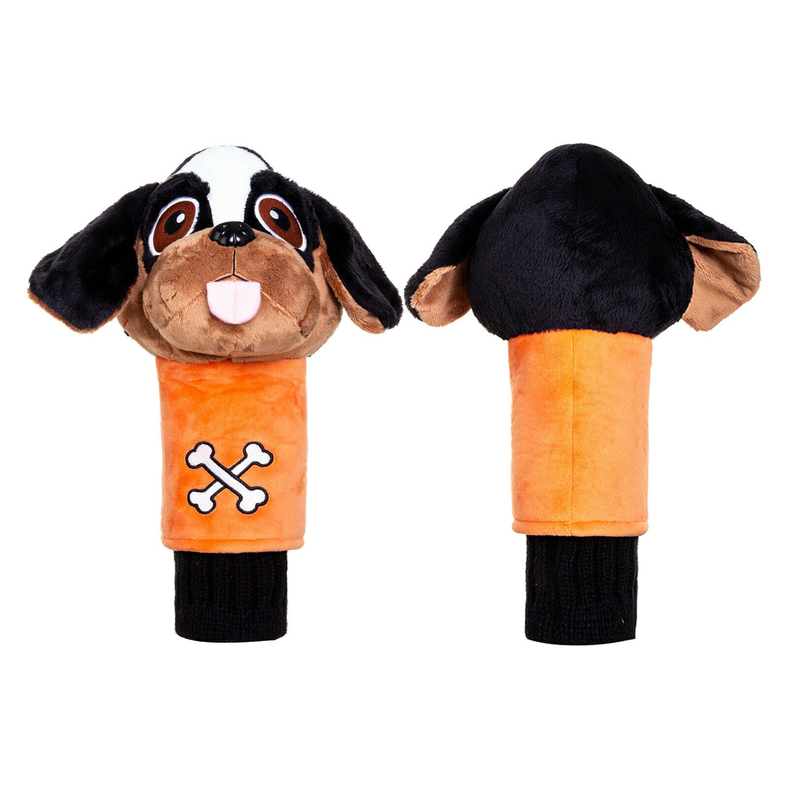 Golf Club Head Cover Cute Plush Dog Puppy Shaped Driver Headcover Protector
