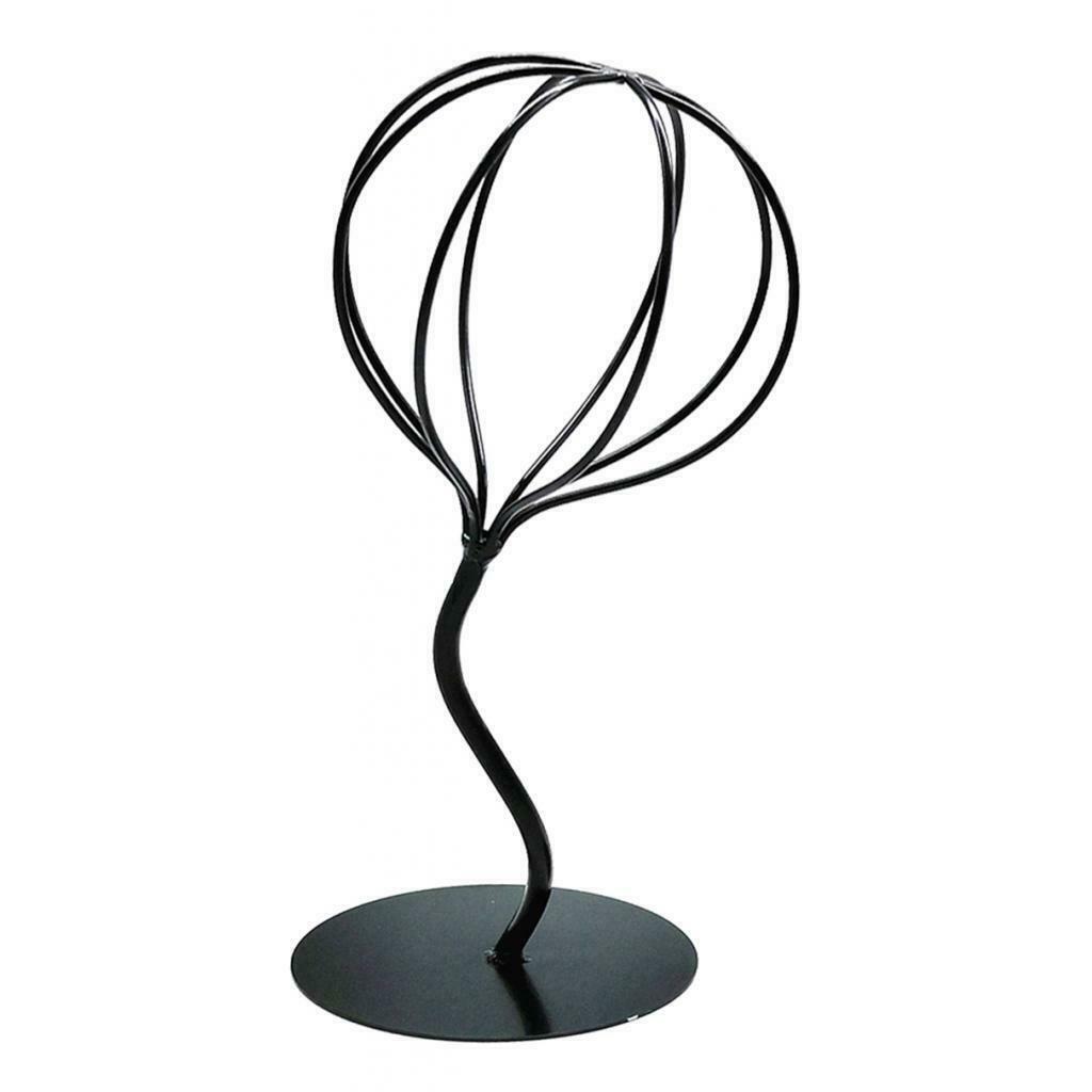 Modern Metal Hat   Holder Tabletop Decor Wig Display Stand Shelf Black