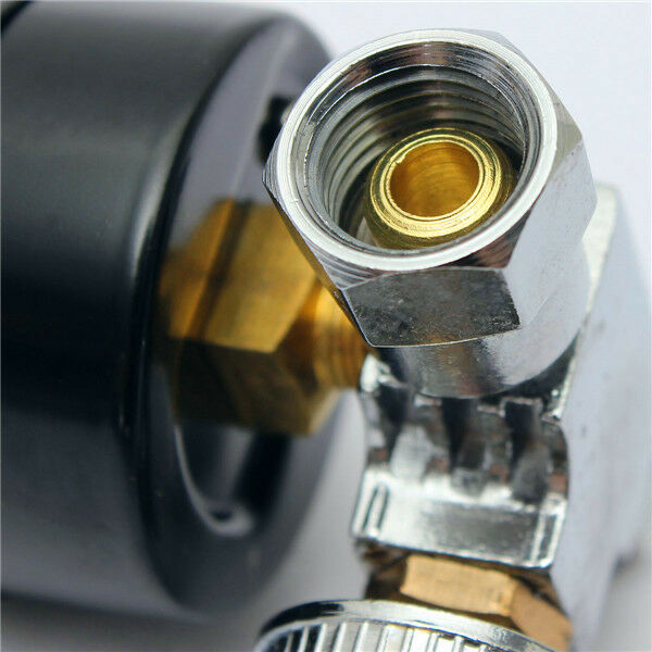 Spray Pneumatic Gun Air Regulator Gauge+ In-line oil Water Trap Filter Separator