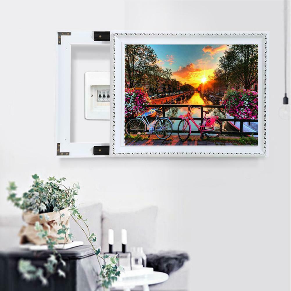 5D DIY Full Drill Diamond Painting River View Cross Stitch Embroidery Kits @