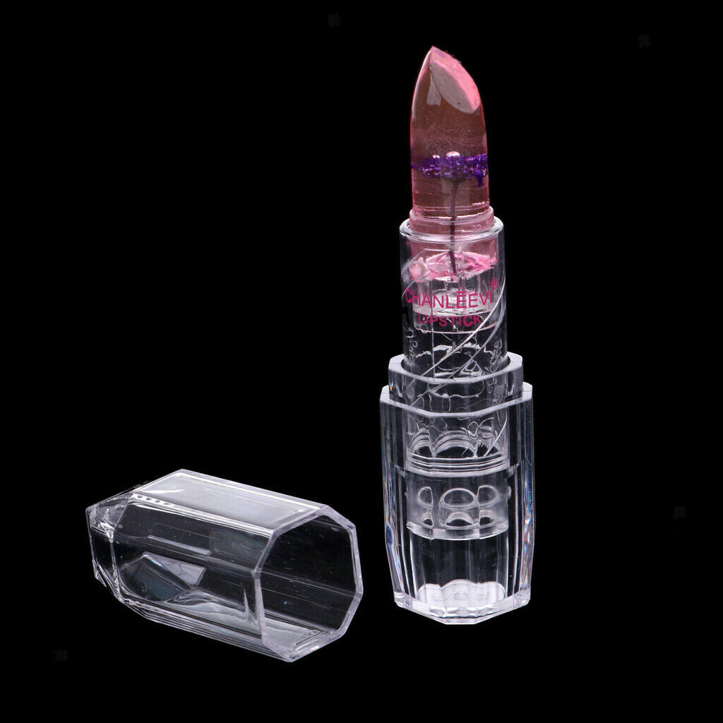 6Pcs/Set Transparent Flower Lipstick Cosmetics Temperature Change Color Long
