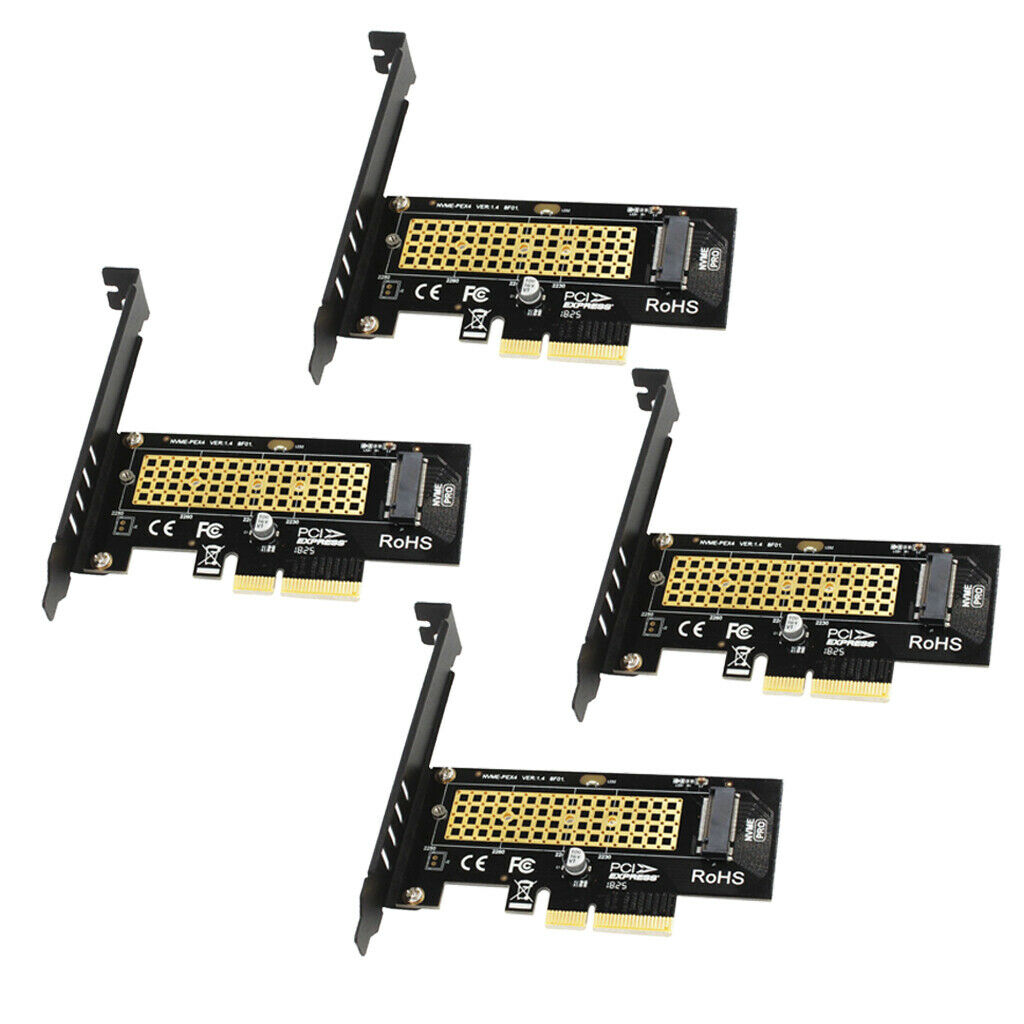 4pieces M.2 to PCIe Adapter NVME M2 SSD to PCI-e 3.0 x4 Gen3 Host Expansion Card