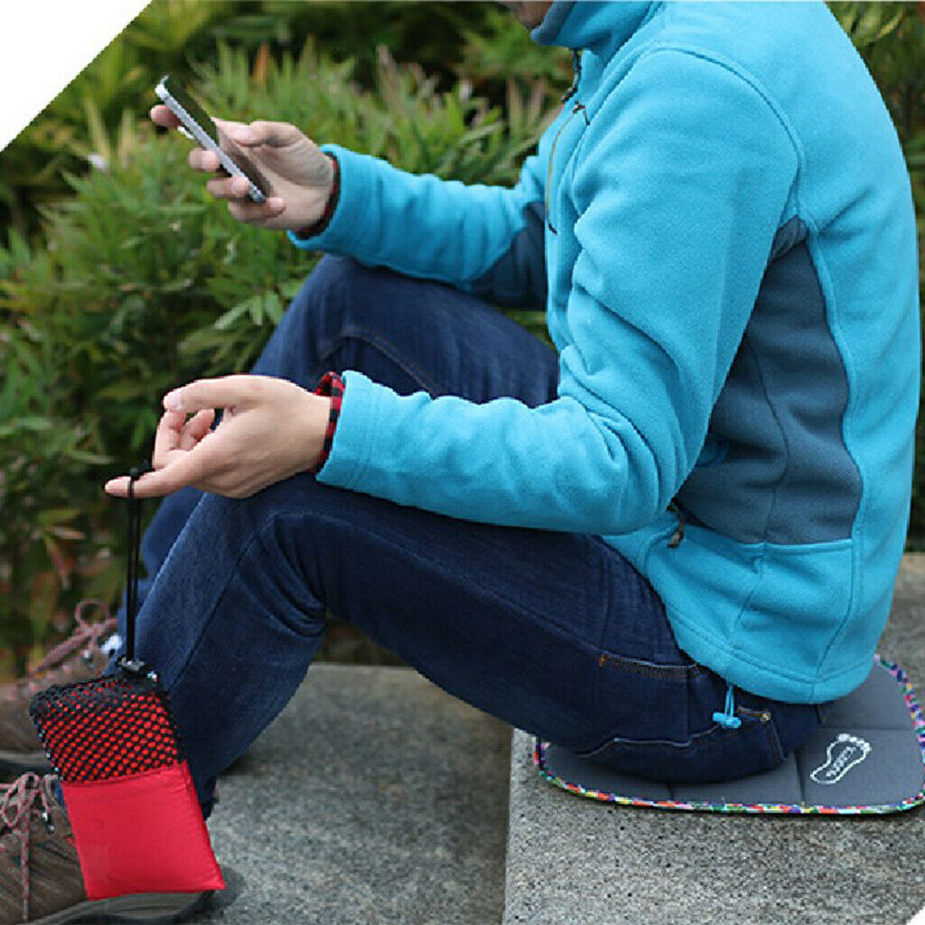 Camping seat cushion seat cushion for outdoor hiking dark gray