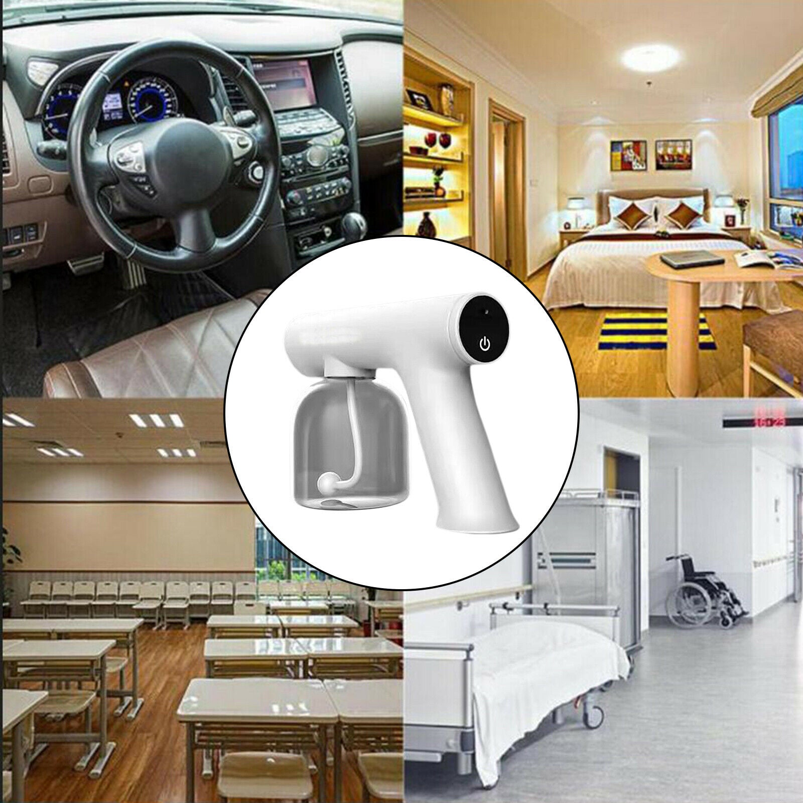 Handheld Rechargeable Nano Spray Disinfectant Sprayer Gun Mist Machine
