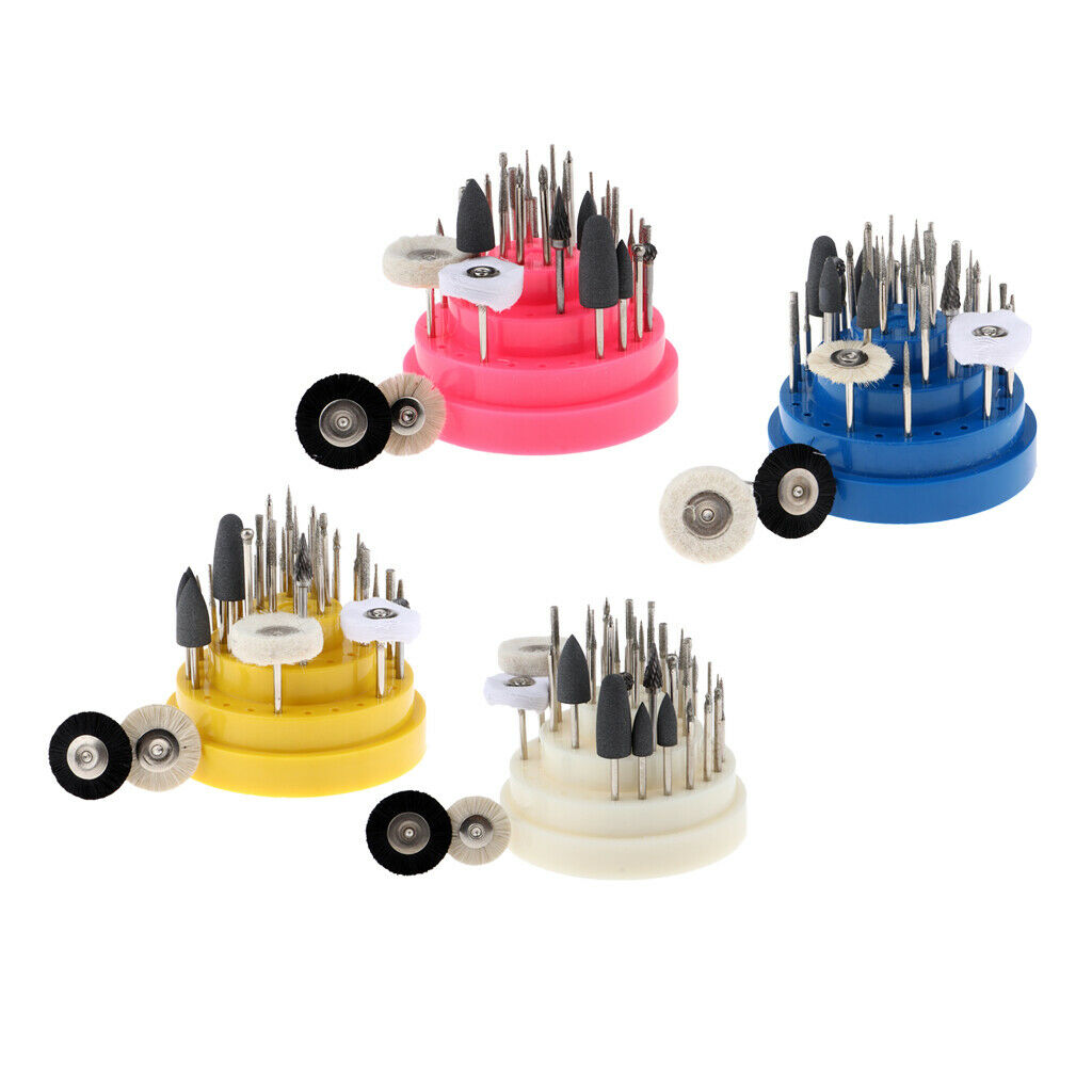 31Pcs Cuticle Clean Nail Drill Bits Set Carbide Nail Files Bit Grinding Head -