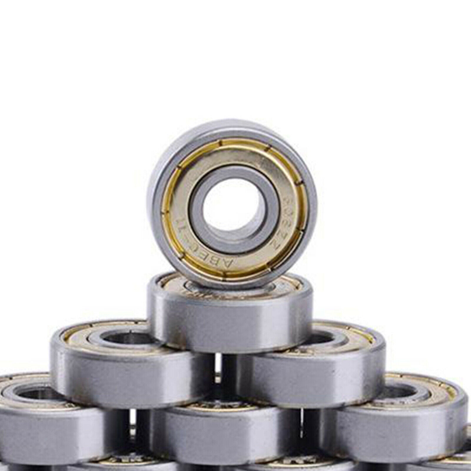 10x Double Armored Skateboard Bearing Skates Roller Wheel Components