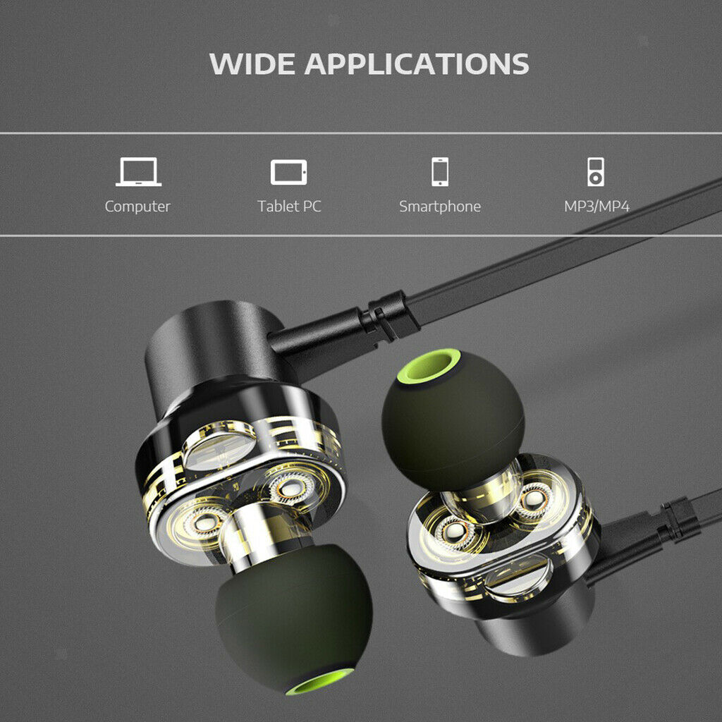 Z1 Double Moving Ring In-ear Magnetic Subwoofer Universal Earphone