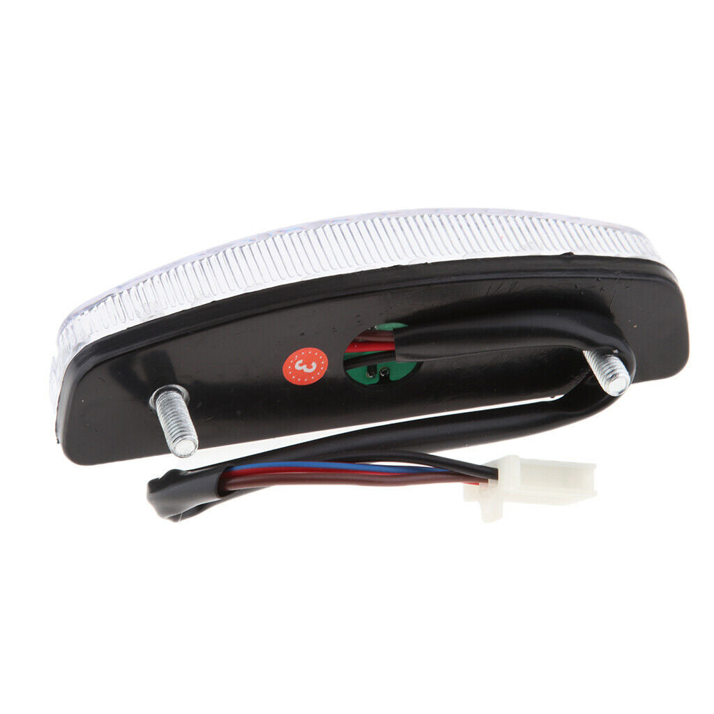 12V Motorcycle Rear Fender LED Brake License Plate Tail Light Stop Running