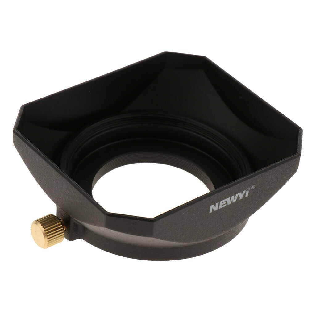 37mm Square Lens Hood with Screw for Canon   Sony Camera Universal