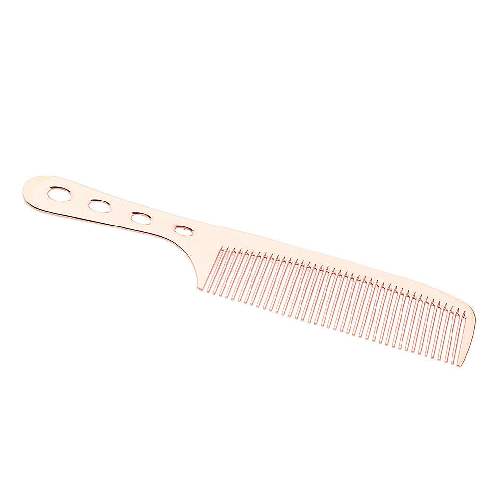 Space Aluminum Antistatic Haircutting Styling Hairdressing Barber Comb Light