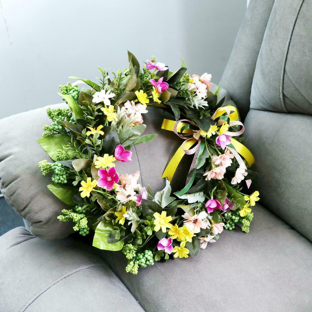 Artificial Sunflower Garland Wreath Floriation Wedding Halloween Wall Decor