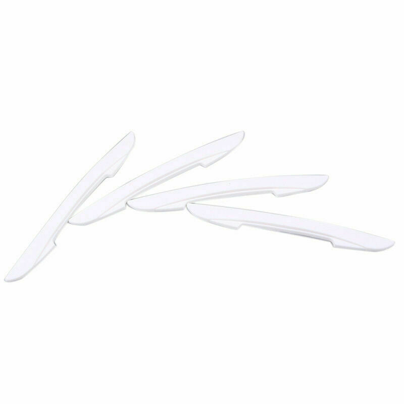 4x White CAR Door Edge Guards Trim Molding Anti-rub Stirp Scratch Protector PVC