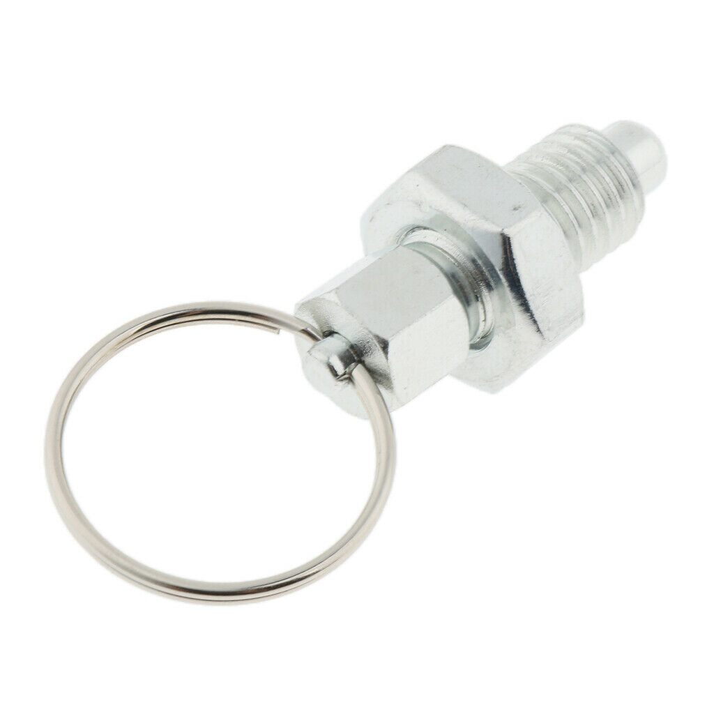 8Pcs Stainless Steel Non Lock-Out Indexing Plunger with Pull Ring M10